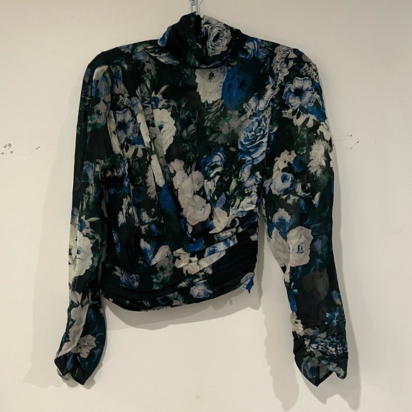 Zara Floral Print Shirt - Picture 9 of 13